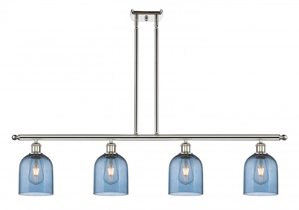 Bella - 4 Light - 48 inch - Polished Nickel - Cord hung - Island Light