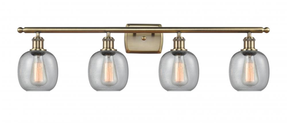 Belfast - 4 Light - 36 inch - Antique Brass - Bath Vanity Light