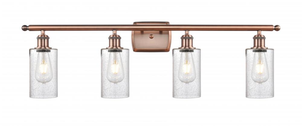 Clymer - 4 Light - 34 inch - Antique Copper - Bath Vanity Light