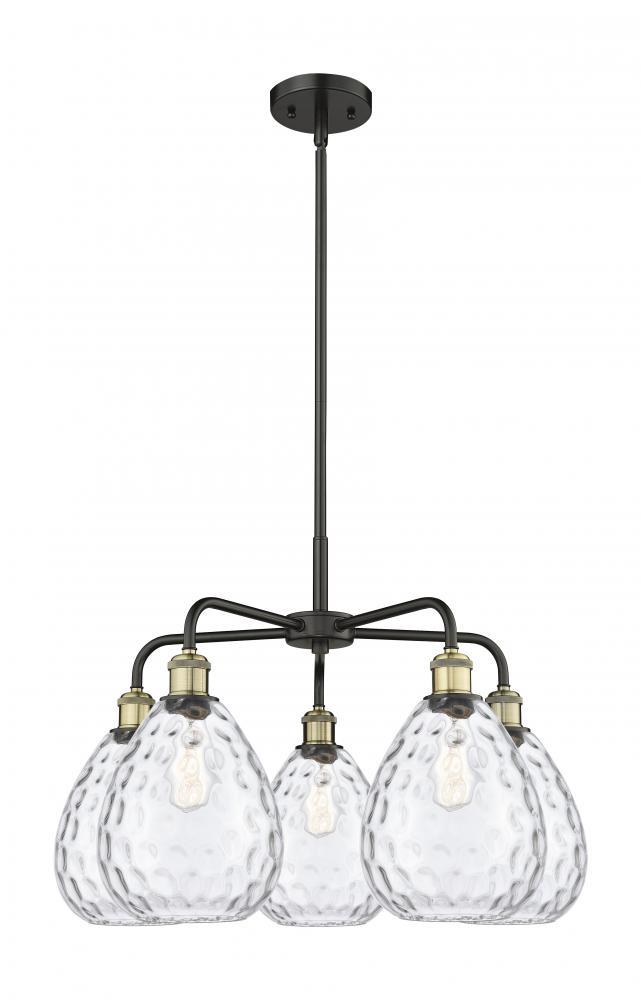 Waverly - 5 Light - 26 inch - Black Antique Brass - Chandelier