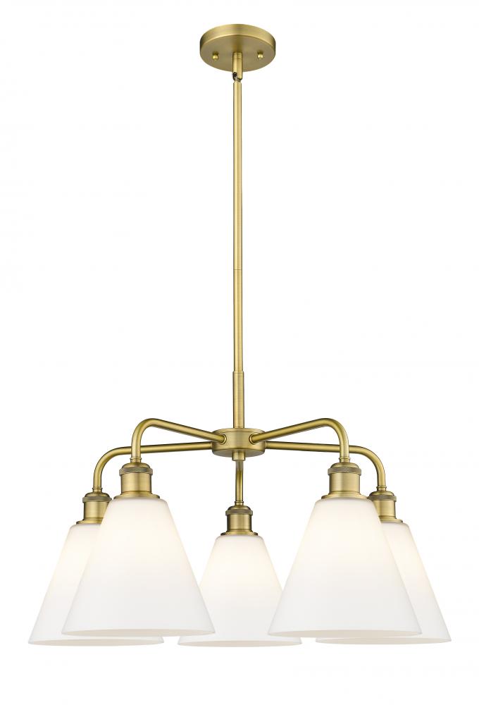 Berkshire - 5 Light - 26 inch - Brushed Brass - Chandelier