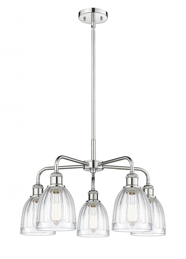 Brookfield - 5 Light - 24 inch - Polished Chrome - Chandelier