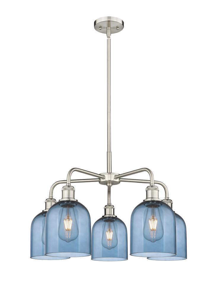 Bella - 5 Light - 24 inch - Satin Nickel - Chandelier