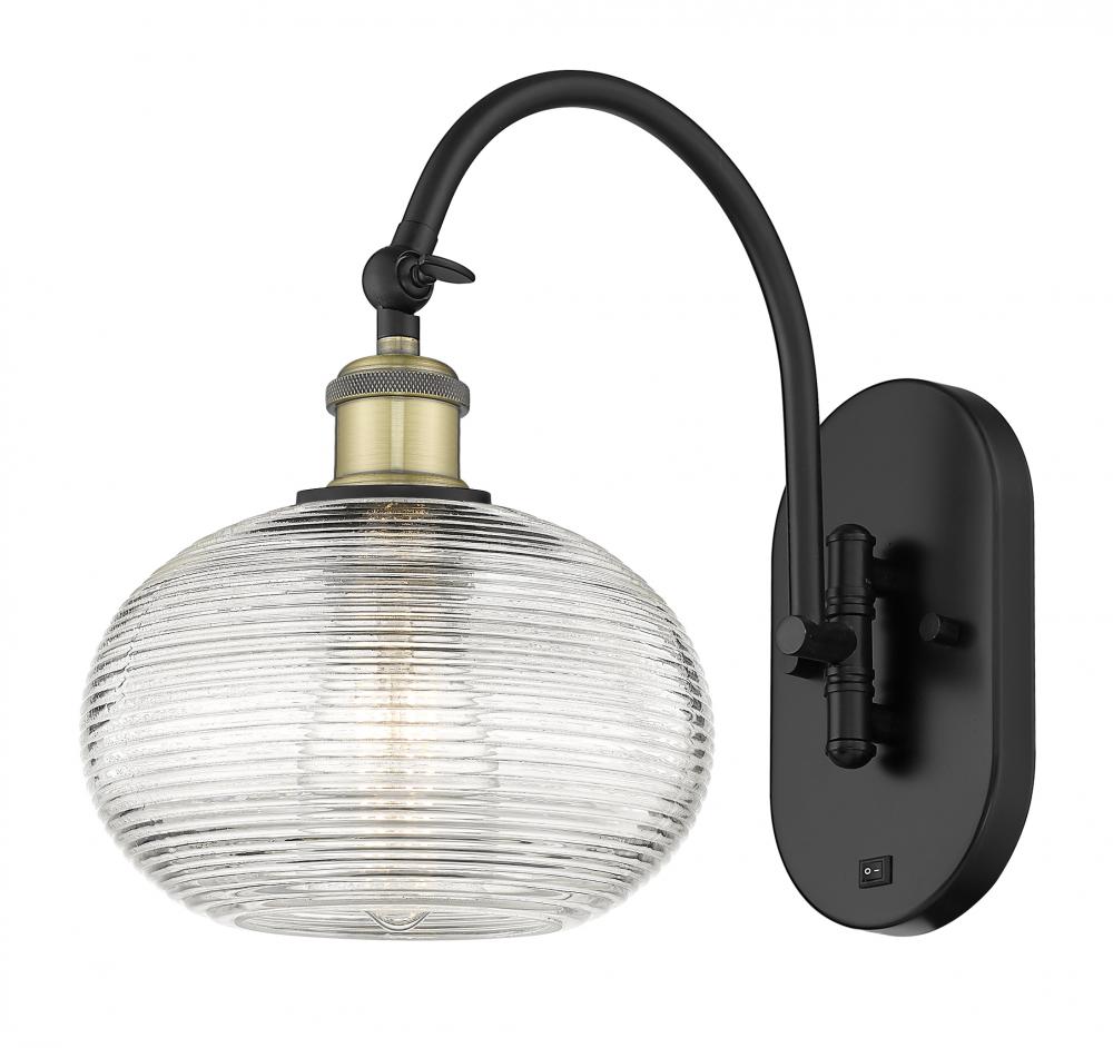 Ithaca - 1 Light - 8 inch - Black Antique Brass - Sconce