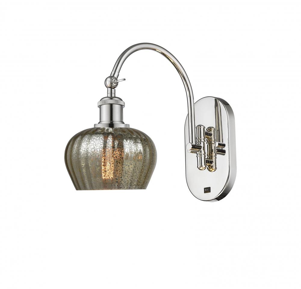 Fenton - 1 Light - 7 inch - Polished Nickel - Sconce