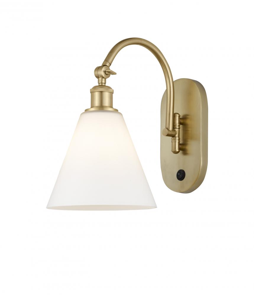 Berkshire - 1 Light - 8 inch - Satin Gold - Sconce