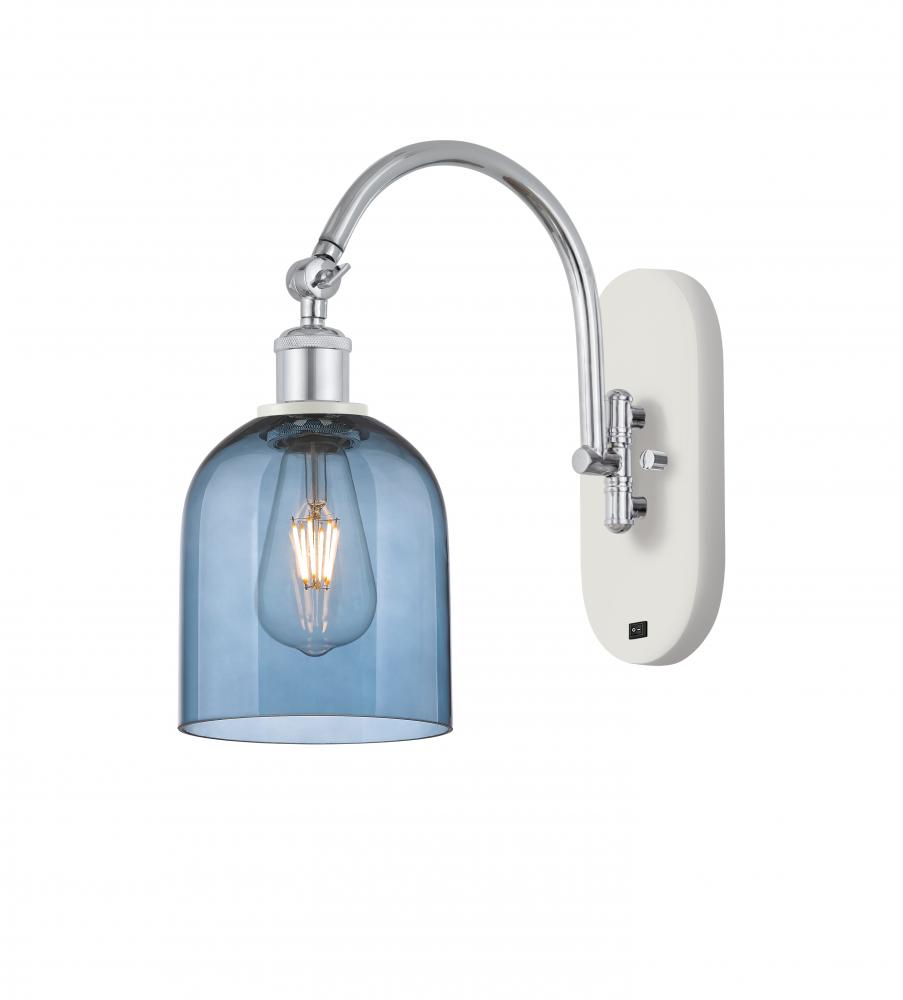 Bella - 1 Light - 6 inch - White Polished Chrome - Sconce