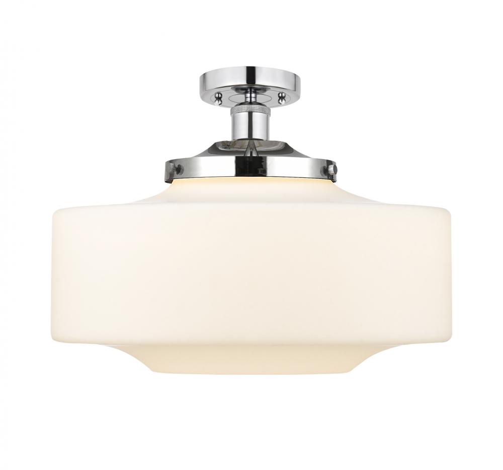 Bridgeton - 1 Light - 12 inch - Polished Chrome - Semi-Flush Mount