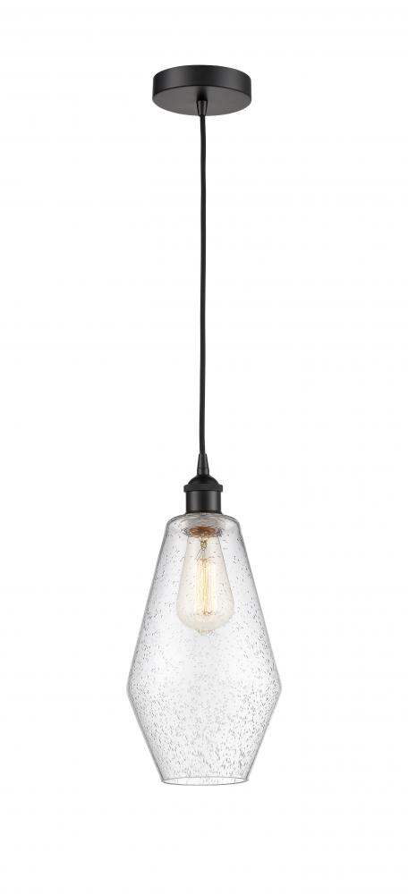 Cindyrella - 1 Light - 7 inch - Matte Black - Cord hung - Mini Pendant