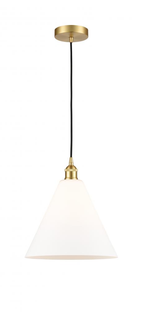 Berkshire - 1 Light - 12 inch - Satin Gold - Mini Pendant