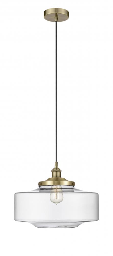 Bridgeton - 1 Light - 16 inch - Antique Brass - Mini Pendant