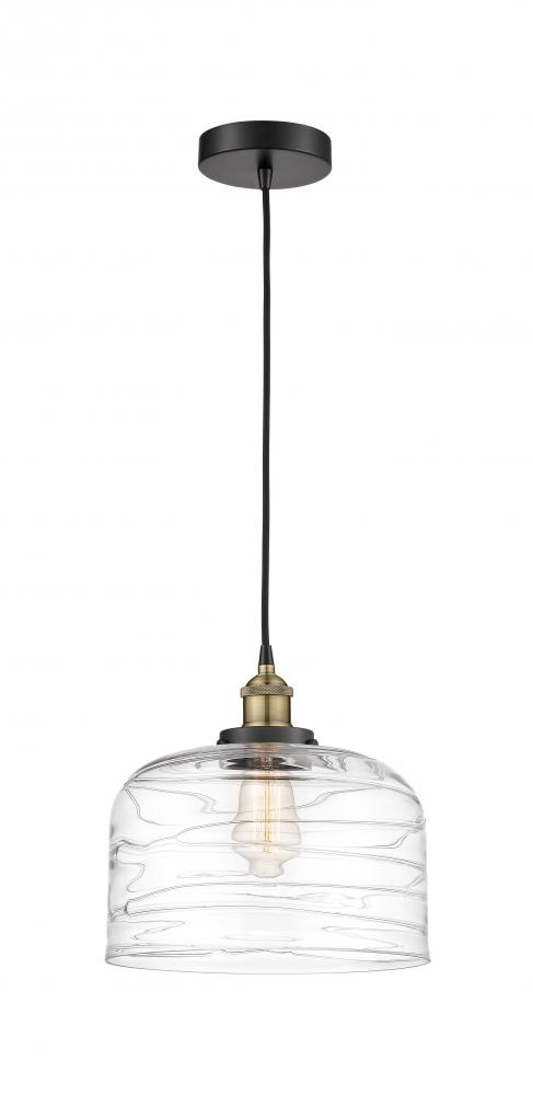 Bell - 1 Light - 12 inch - Black Antique Brass - Cord hung - Mini Pendant