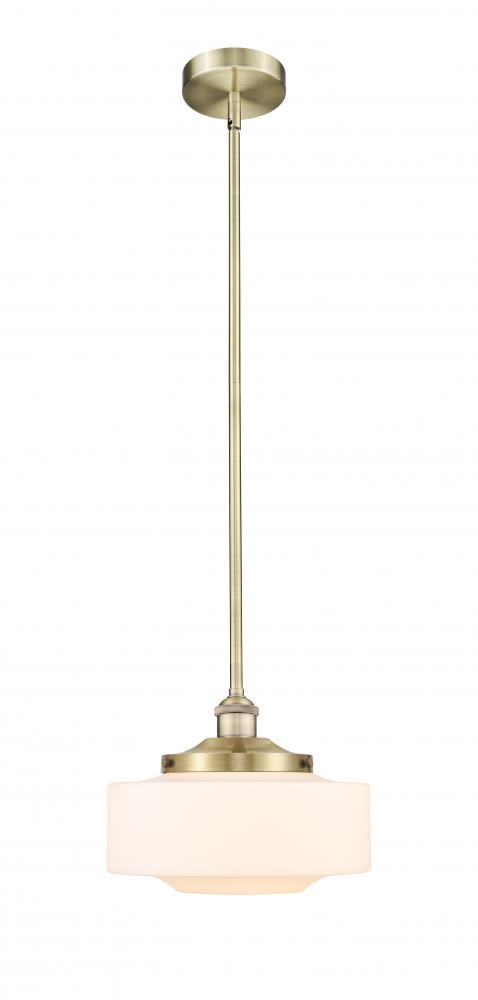 Bridgeton - 1 Light - 12 inch - Antique Brass - Stem Hung - Mini Pendant