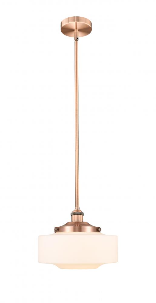 Bridgeton - 1 Light - 12 inch - Antique Copper - Stem Hung - Mini Pendant