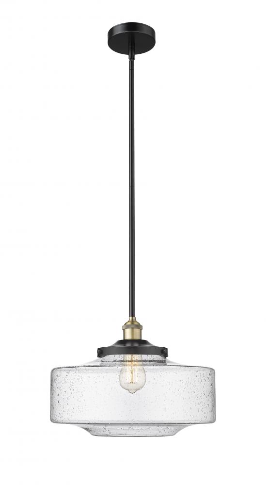 Bridgeton - 1 Light - 12 inch - Black Antique Brass - Stem Hung - Mini Pendant