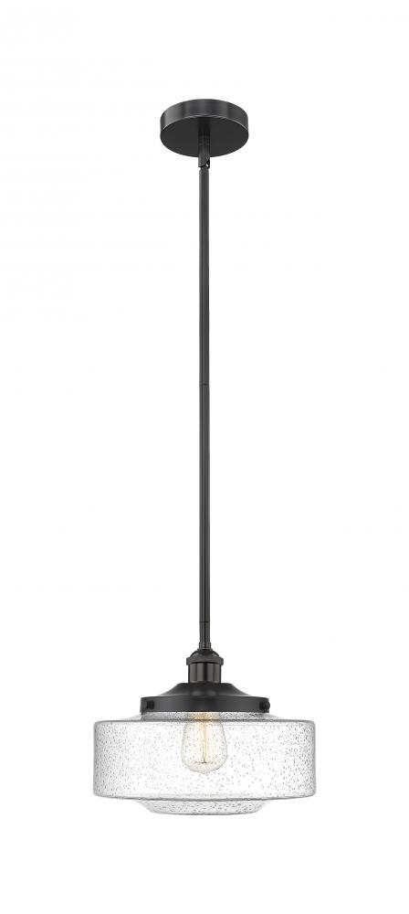 Bridgeton - 1 Light - 12 inch - Matte Black - Stem Hung - Mini Pendant