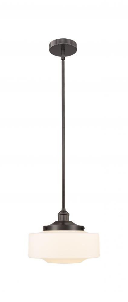 Bridgeton - 1 Light - 12 inch - Oil Rubbed Bronze - Stem Hung - Mini Pendant