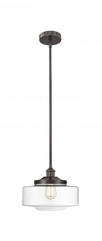 Bridgeton - 1 Light - 12 inch - Oil Rubbed Bronze - Stem Hung - Mini Pendant