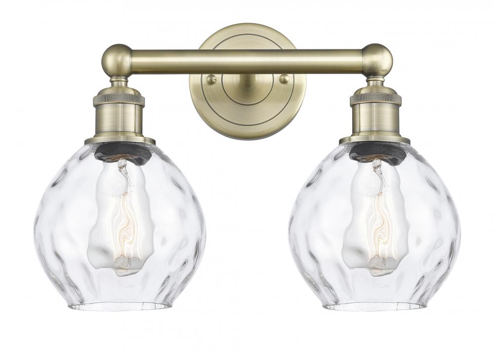 Waverly - 2 Light - 15 inch - Antique Brass - Bath Vanity Light