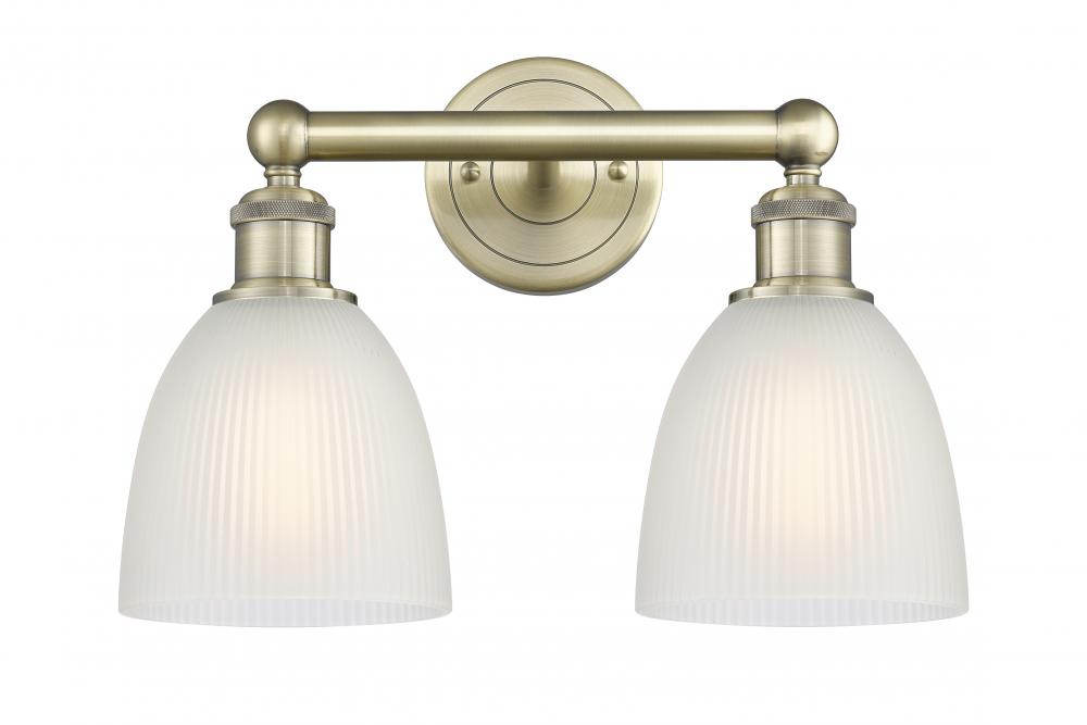 Castile - 2 Light - 15 inch - Antique Brass - Bath Vanity Light