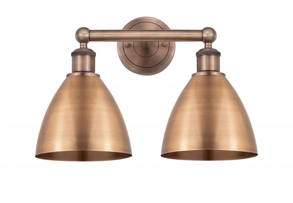 Bristol - 2 Light - 17 inch - Antique Copper - Bath Vanity Light