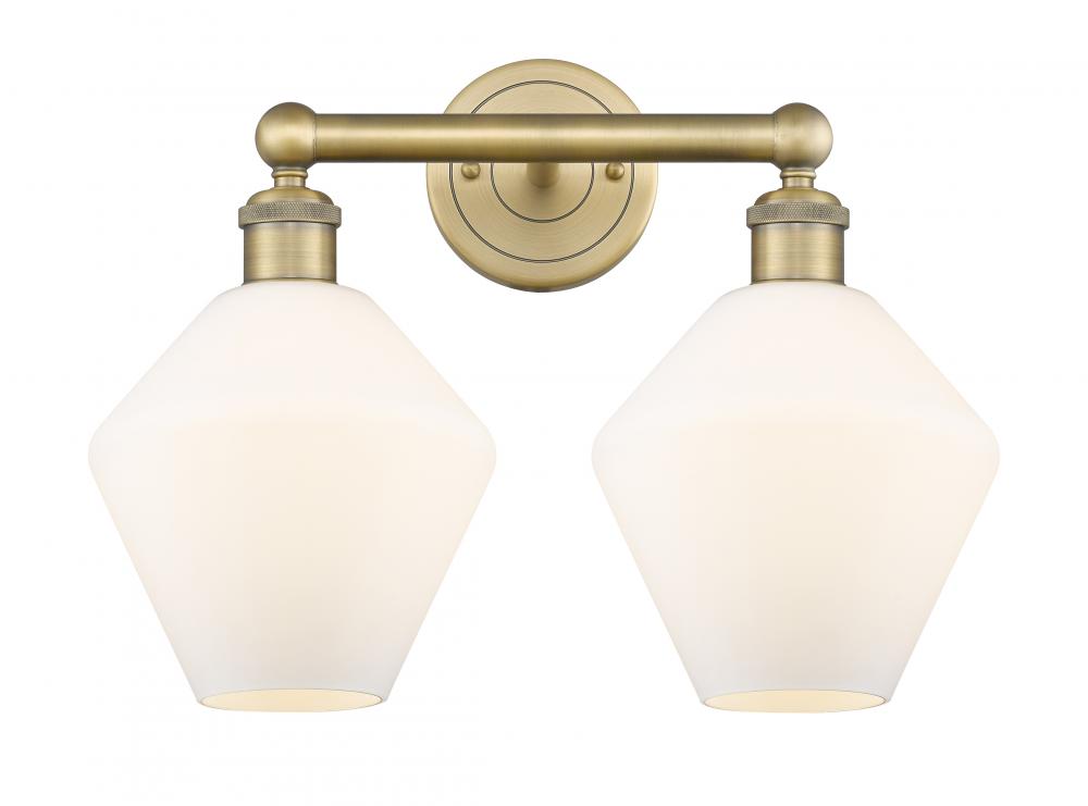 Cindyrella - 2 Light - 17 inch - Brushed Brass - Bath Vanity Light