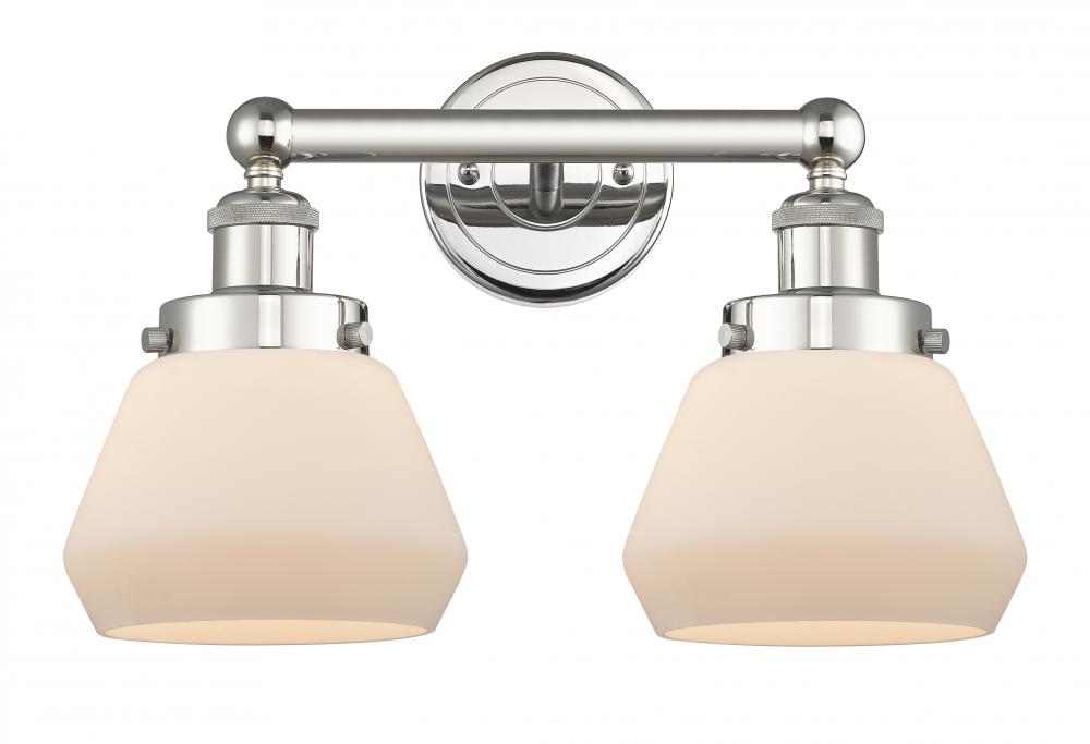 Fulton - 2 Light - 16 inch - Polished Nickel - Bath Vanity Light