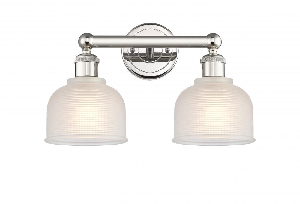 Dayton - 2 Light - 15 inch - Polished Nickel - Bath Vanity Light