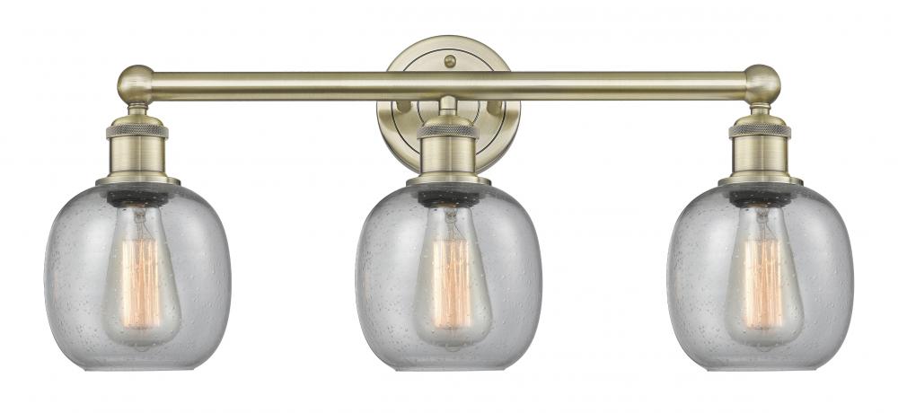 Belfast - 3 Light - 24 inch - Antique Brass - Bath Vanity Light