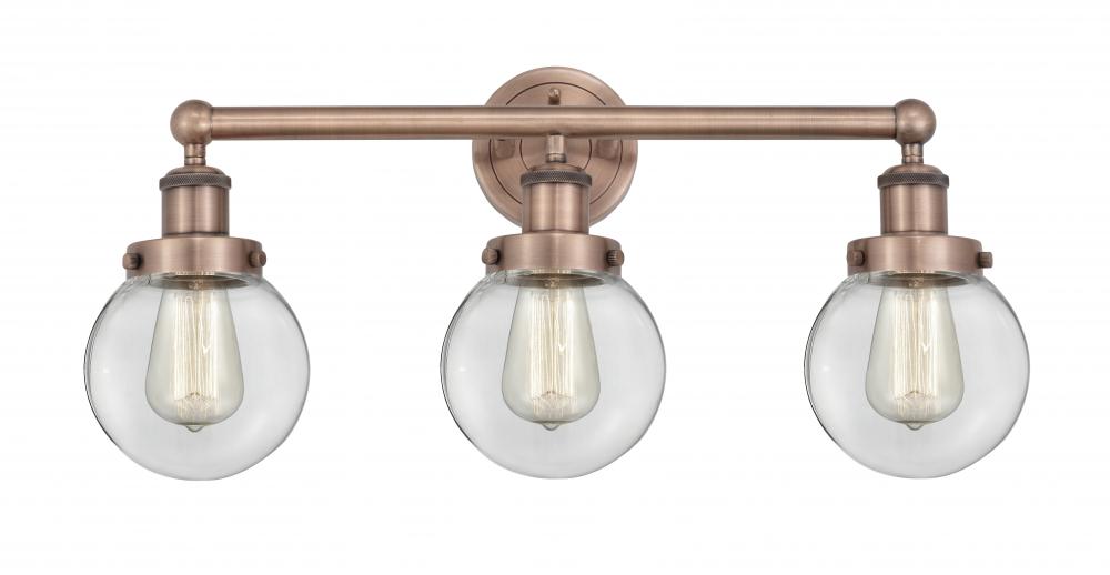 Beacon - 3 Light - 24 inch - Antique Copper - Bath Vanity Light