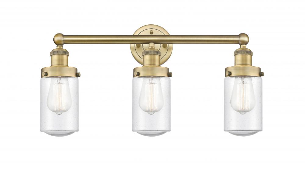 Dover - 3 Light - 23 inch - Brushed Brass - Bath Vanity Light