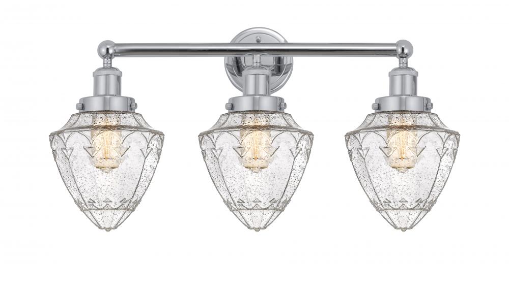 Bullet - 3 Light - 24 inch - Polished Chrome - Bath Vanity Light