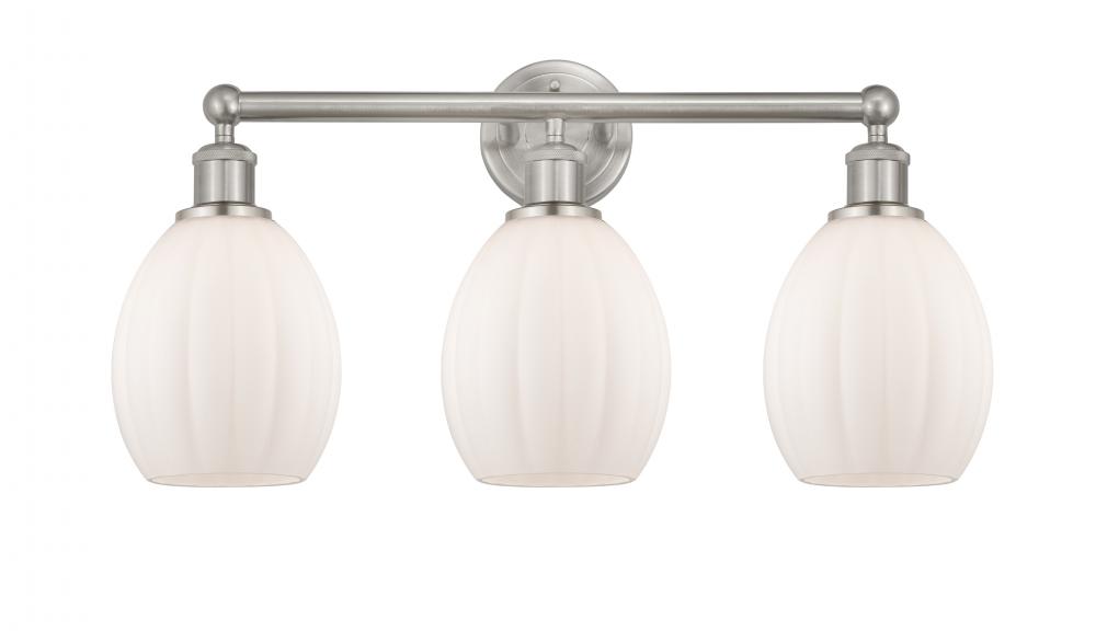 Eaton - 3 Light - 24 inch - Brushed Satin Nickel - Bath Vanity Light