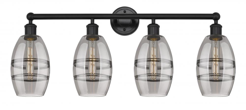 Vaz - 4 Light - 33 inch - Matte Black - Bath Vanity Light