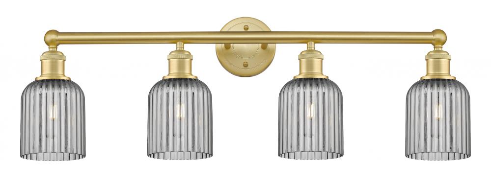 Bridal Veil - 4 Light - 32 inch - Satin Gold - Bath Vanity Light