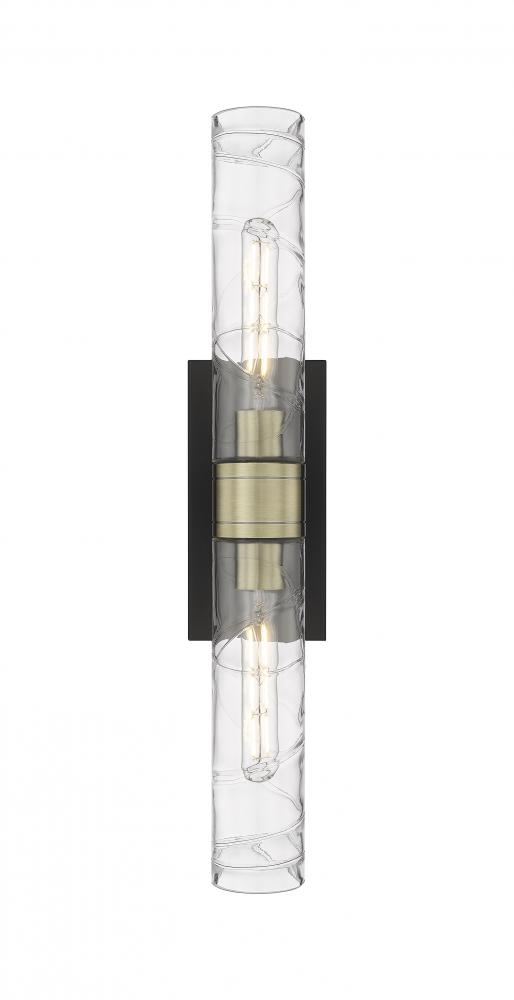 Boreas - 2 Light - 24 inch - Black Antique Brass - Bath Vanity Light