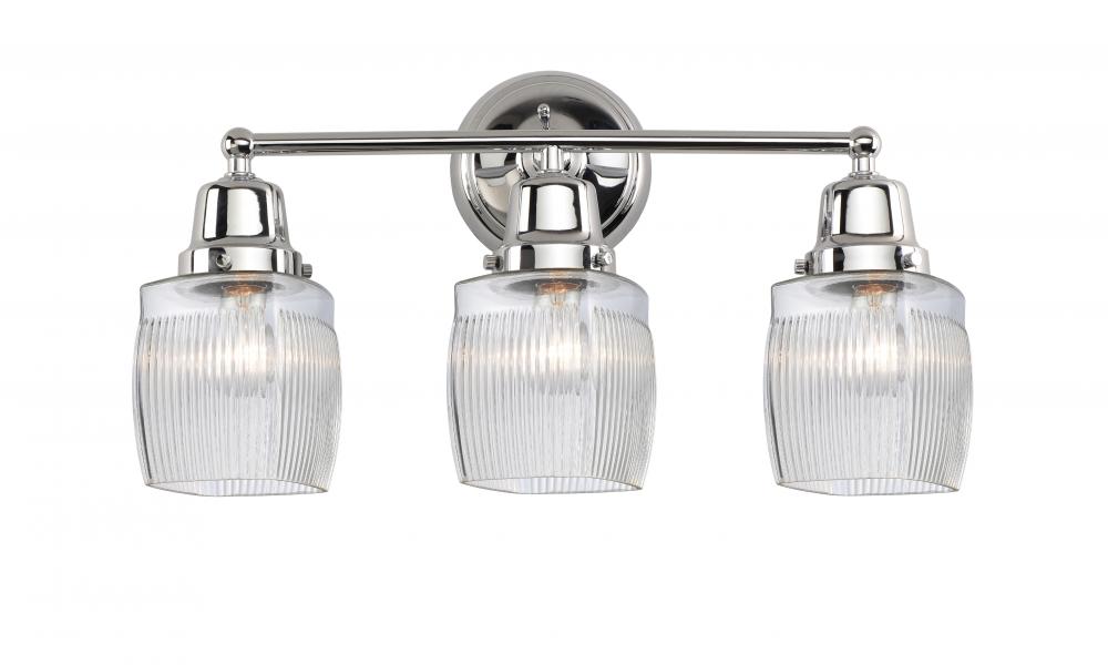 Colton - 3 Light - 22 inch - Polished Chrome - Bath Vanity Light