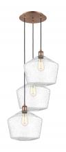 Innovations Lighting 113B-3P-AC-G654-12 - Cindyrella - 3 Light - 19 inch - Antique Copper - Cord Hung - Multi Pendant