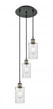 Innovations Lighting 113B-3P-BAB-G804 - Clymer - 3 Light - 10 inch - Black Antique Brass - Cord Hung - Multi Pendant