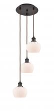 Innovations Lighting 113B-3P-OB-G91 - Fenton - 3 Light - 13 inch - Oil Rubbed Bronze - Cord Hung - Multi Pendant