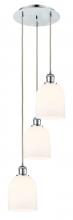 Innovations Lighting 113B-3P-PC-G558-6GWH - Bella - 3 Light - 12 inch - Polished Chrome - Cord hung - Multi Pendant