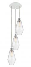 Innovations Lighting 113B-3P-WPC-G654-7 - Cindyrella - 3 Light - 14 inch - White Polished Chrome - Cord Hung - Multi Pendant