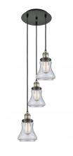 Innovations Lighting 113F-3P-BAB-G194 - Bellmont - 3 Light - 13 inch - Black Antique Brass - Cord hung - Multi Pendant