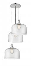 Innovations Lighting 113F-3P-PN-G72-L - Cone - 3 Light - 18 inch - Polished Nickel - Cord hung - Multi Pendant