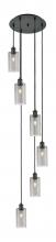 Innovations Lighting 116B-6P-BK-G434-7SM - Crown Point - 6 Light - 16 inch - Matte Black - Multi Pendant