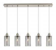  125B-5P-SN-G434-7SM - Crown Point - 5 Light - 37 inch - Brushed Satin Nickel - Linear Pendant