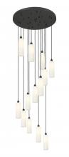 Innovations Lighting 132BK-B-13P-BK-G434-12WH - Crown Point - 13 Light - 32 inch - Matte Black - Multi Pendant