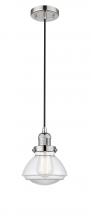 Innovations Lighting 201C-PN-G322 - Olean - 1 Light - 7 inch - Polished Nickel - Cord hung - Mini Pendant