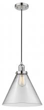 Innovations Lighting 201C-PN-G42-L - Cone - 1 Light - 12 inch - Polished Nickel - Cord hung - Mini Pendant