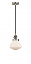 Innovations Lighting 201CSW-AB-G321 - Olean - 1 Light - 7 inch - Antique Brass - Cord hung - Mini Pendant